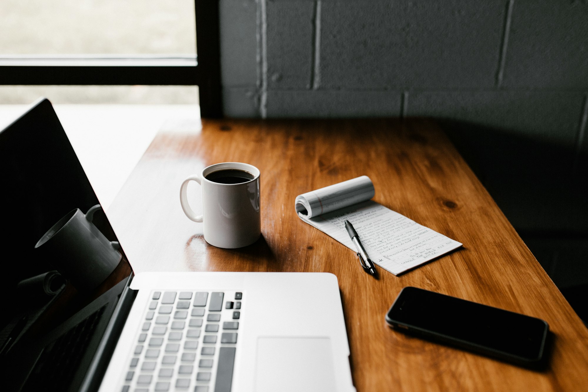 Writing at a desk